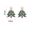 Boucles d'oreilles en forme de sapin de Noël
