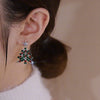 Boucles d'oreilles en forme de sapin de Noël