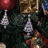 Boucles d'oreilles en forme de sapin de Noël