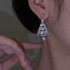 Boucles d'oreilles en forme de sapin de Noël