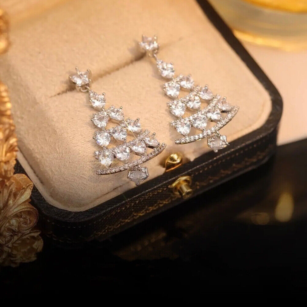 Boucles d'oreilles en forme de sapin de Noël