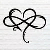 Tiberius – Décoration Murale en Fer avec Cœur Infini
