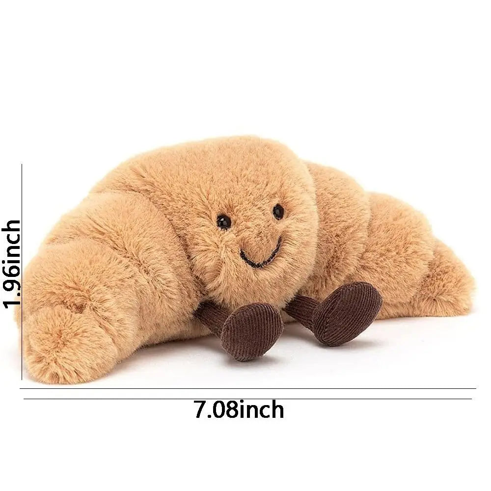 Cadeau Pop Croissant Peluche - Coussin Pain Rieur