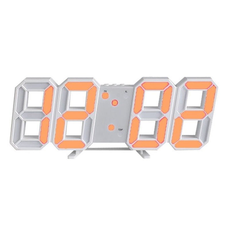 LuxuraTime Élégante Horloge Murale LED 3D | Éclairage réglable et LED dimmable pour une ambiance chaleureuse