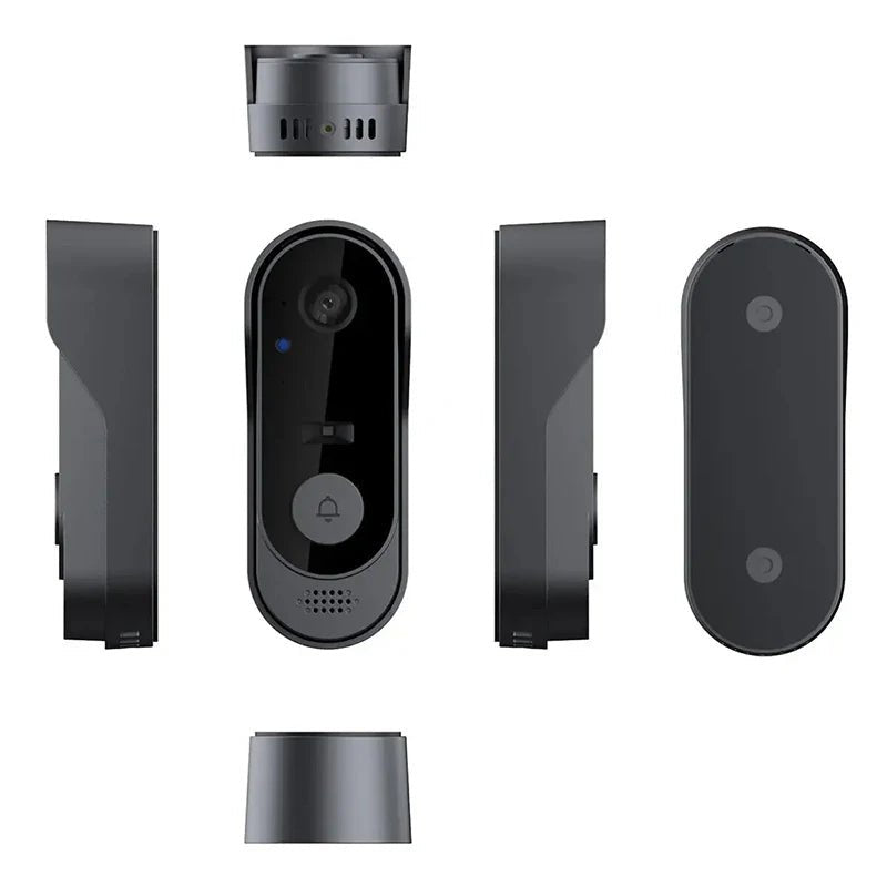 Sonnette Vidéo WiFi Intelligente avec Interphone HD – Clarté HD, Vision Nocturne & Sécurité Étanche pour une Protection Intelligente 24/7