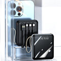 Mini Powerbank 20000mAh avec Câbles Intégrés et Charge Rapide