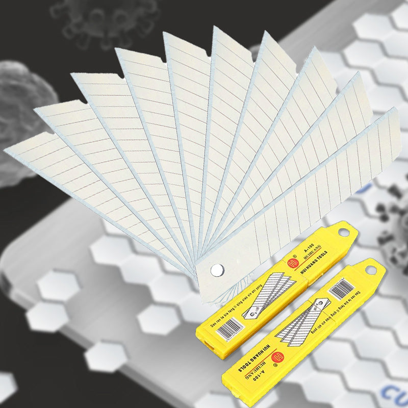 Jeu de 10 lames ultra-tranchantes et boîte de rangement
