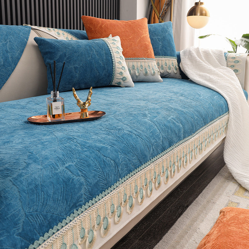 SoftCushion | Transformez votre canapé en lieu de détente ultime grâce au tissu chenille ultra-doux