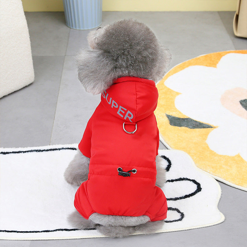 PawsCoat | Style, chaleur et sécurité en un seul manteau d'hiver pour votre chien