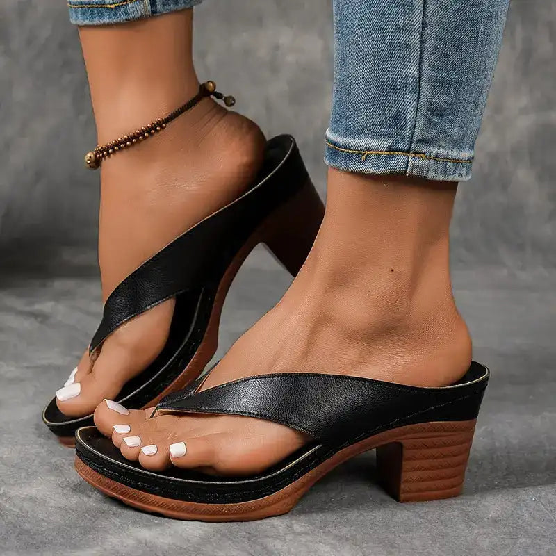 Sophia - Sandales orthopédiques confortables et élégantes à talons hauts