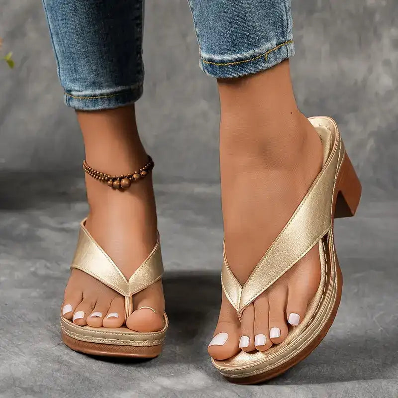 Sophia - Sandales orthopédiques confortables et élégantes à talons hauts