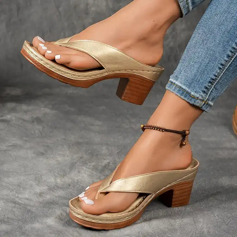 Sophia - Sandales orthopédiques confortables et élégantes à talons hauts