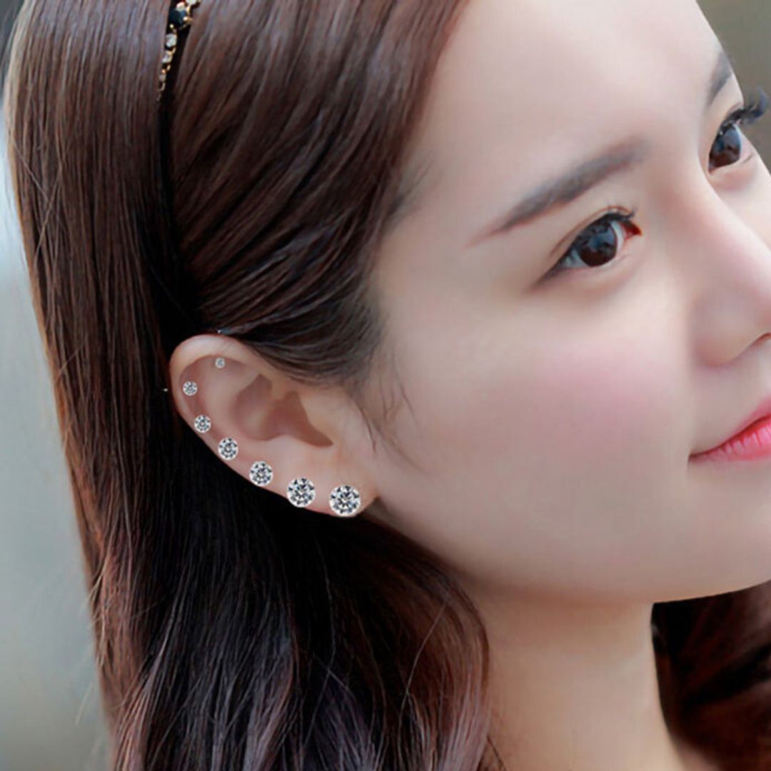 Acier Inoxydable | Boucles d'oreilles en acier titane