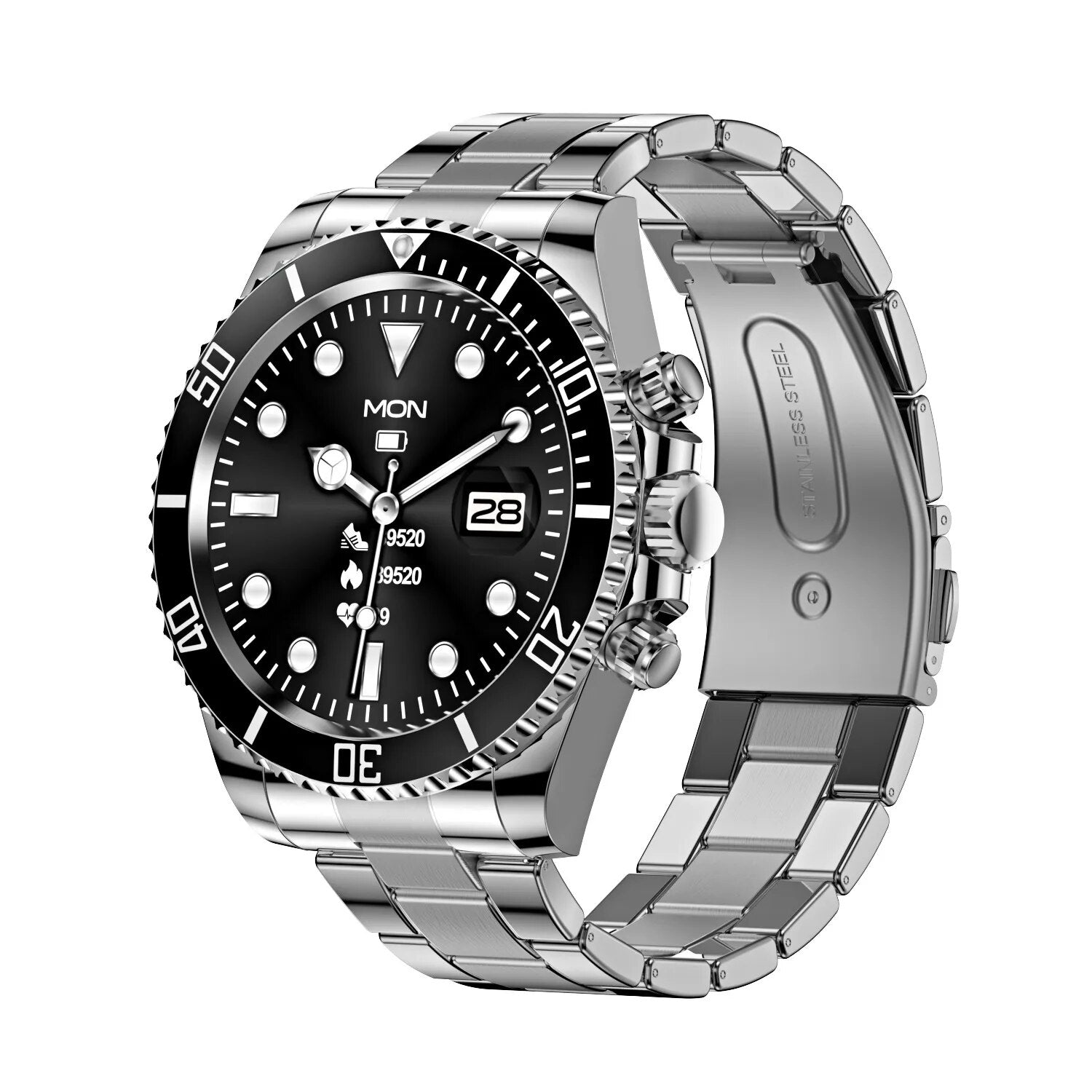 TimeMaster Montre Intelligente - Acier Élégant | Technologie Avancée