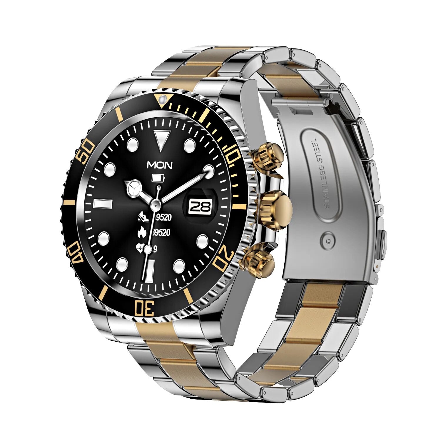 TimeMaster Montre Intelligente - Acier Élégant | Technologie Avancée