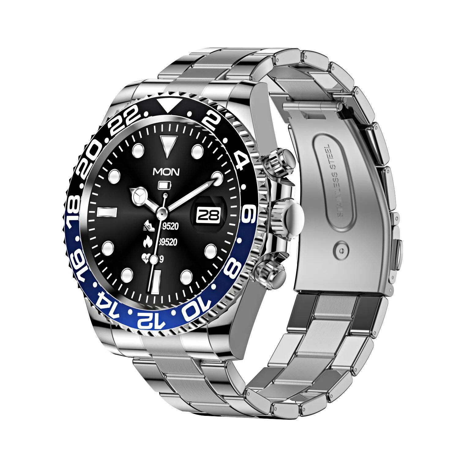 TimeMaster Montre Intelligente - Acier Élégant | Technologie Avancée
