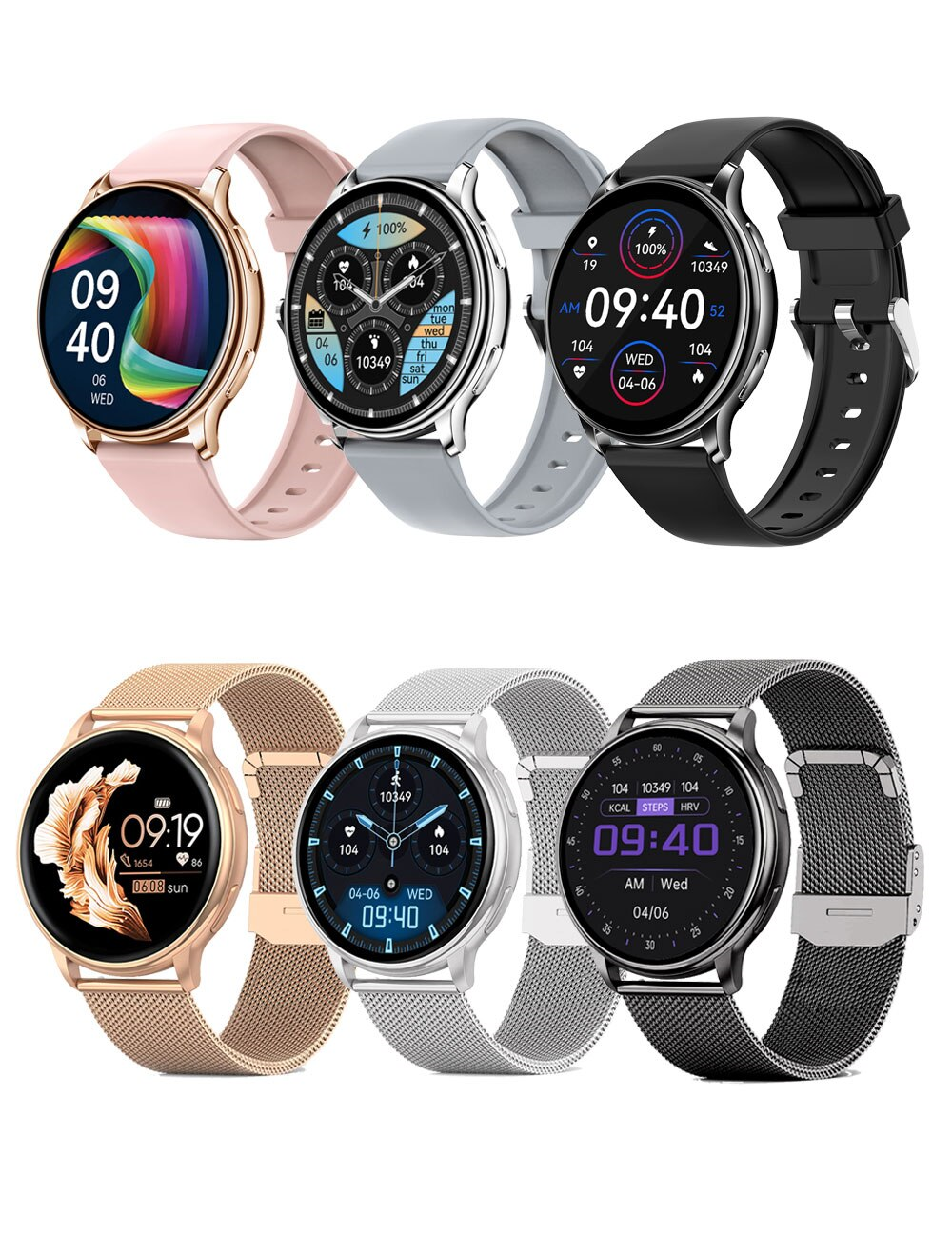 SmartPulse Montre - Luxe Moniteur de Santé - Élégant
