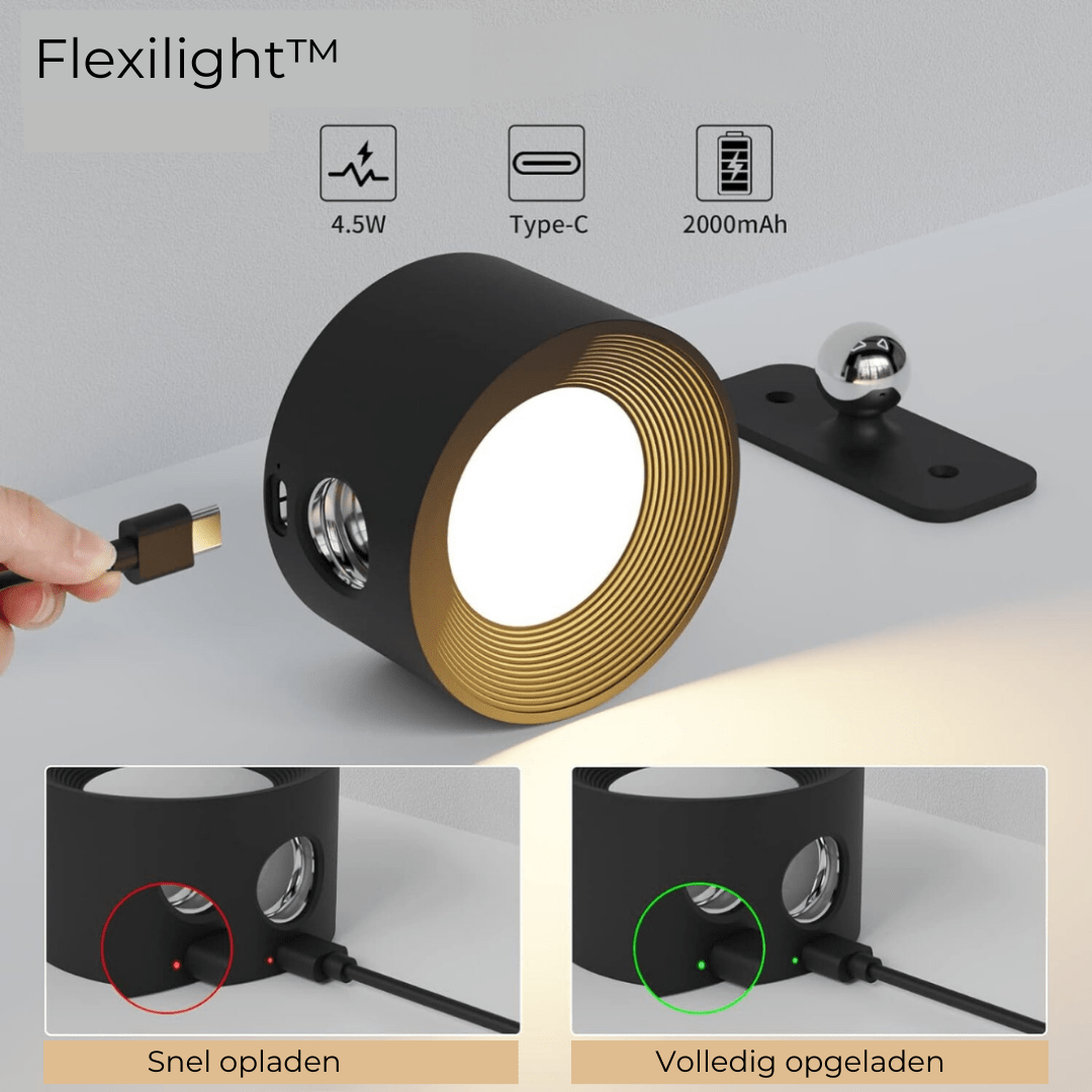 Applique murale LED rechargeable sans fil 360°