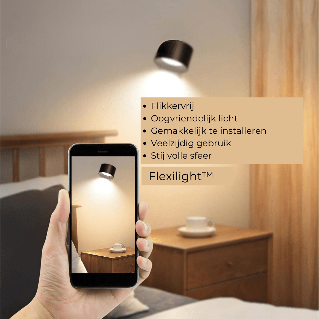 Applique murale LED rechargeable sans fil 360°