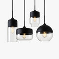 Suspension moderne design en verre et métal Loft