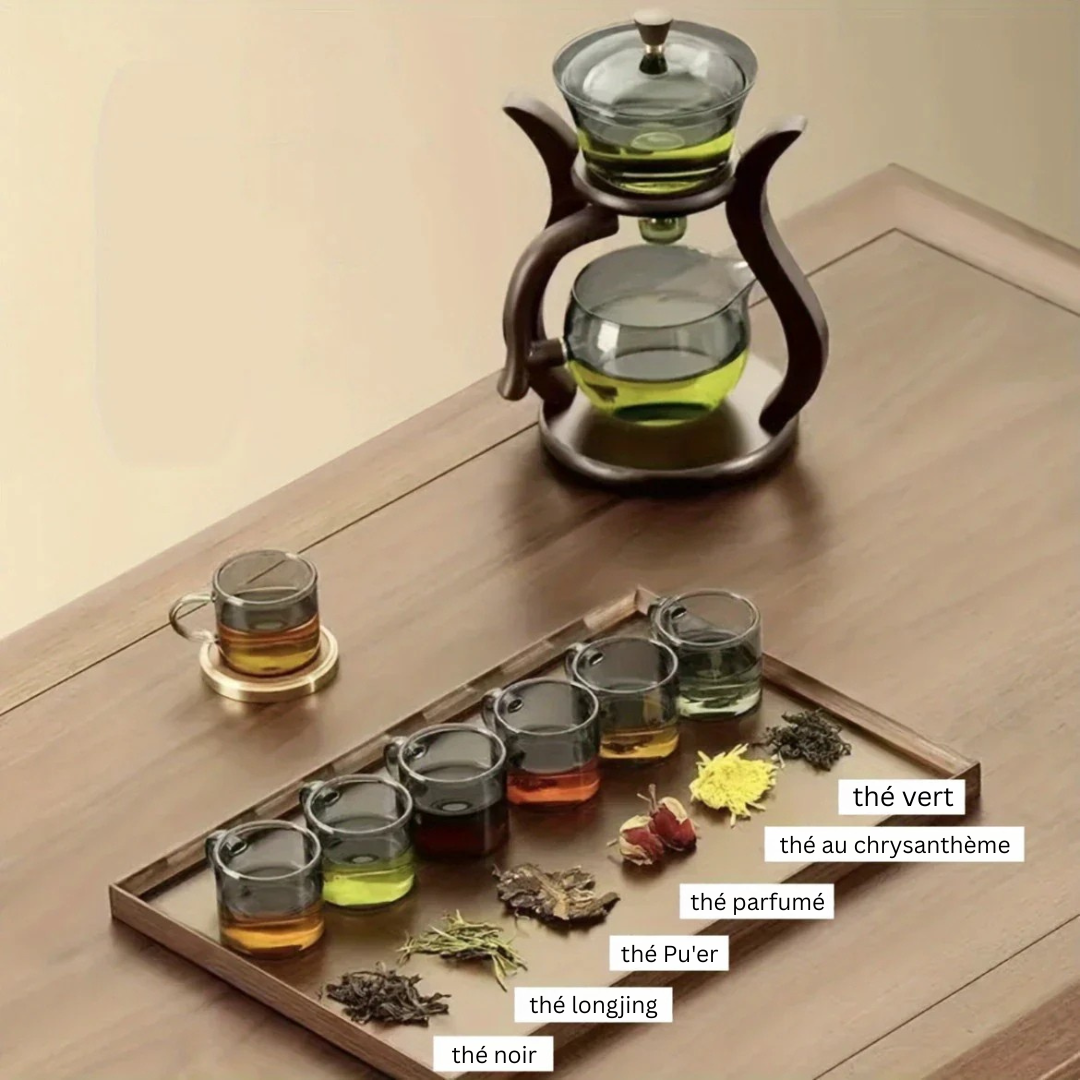 ElysianTea Luxe Ensemble de Théière | Théière exclusive avec goutteur magnétique et infuseur pour une expérience de thé sublime