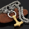 Collier amulette de loup viking | Pendentif tête de loup Viking en acier inoxydable pour hommes