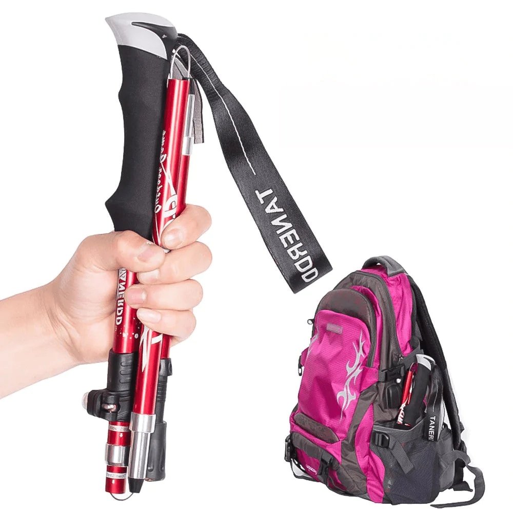 TREKSMART Bâton de Randonnée - Réglable et Pliable | Sûr et Léger