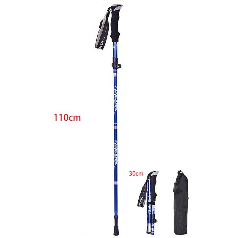 TREKSMART Bâton de Randonnée - Réglable et Pliable | Sûr et Léger