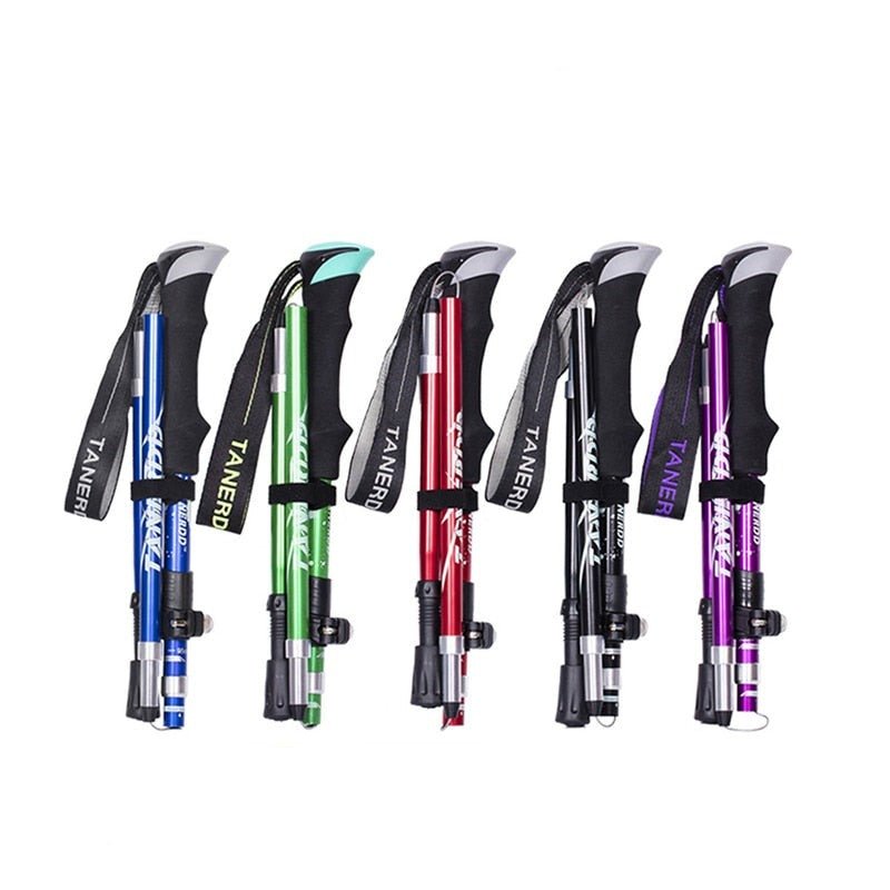 TREKSMART Bâton de Randonnée - Réglable et Pliable | Sûr et Léger