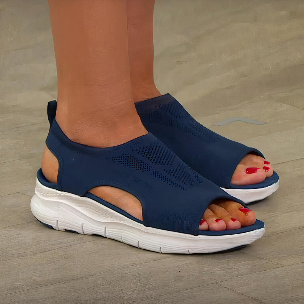 Vira | Sandales Orthopédiques | Sandales d'Été Confortables pour Femmes | Caoutchouc EVA Ergonomique | Disponibles en Bleu, Marron, Noir, Rose | Tailles 35-45 | Pour un Usage Quotidien | Haute Qualité et Confort