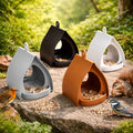 Station de nourriture pour oiseaux à suspendre | Distributeur de nourriture pour l'extérieur | Couronne de nourriture