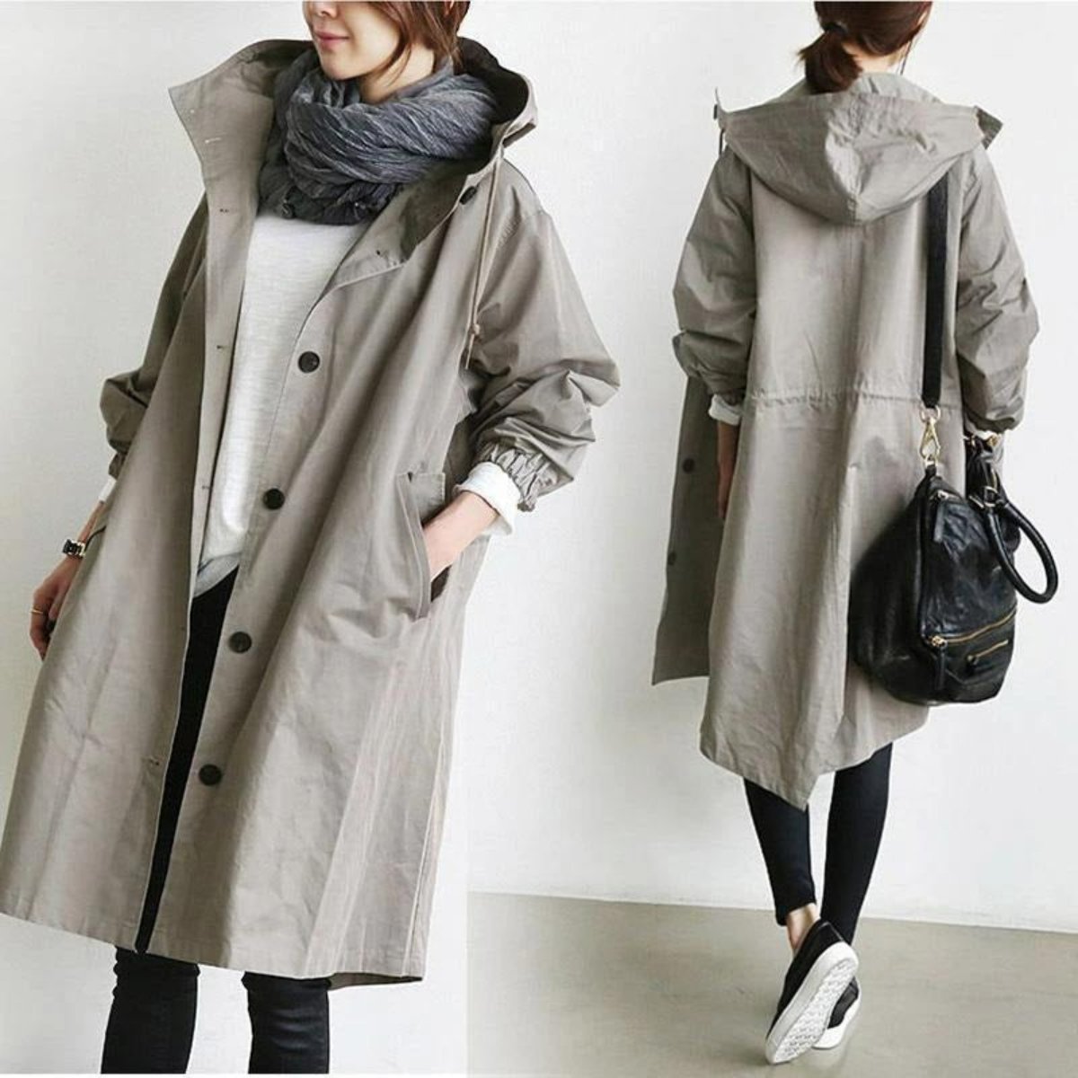Trench-coat Imperméable - Élégant et Fonctionnel