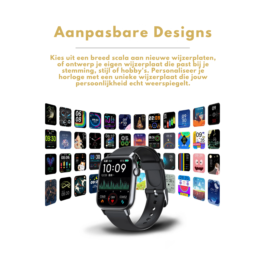 WellnessPro Montre Intelligente - Santé | Étanche