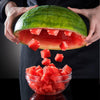AquaElegance Deluxe Coupe-Melon | Obtenez sans effort des tranches de melon parfaites avec notre design innovant en forme de moulin à vent et notre coupeur en acier inoxydable de qualité supérieure.