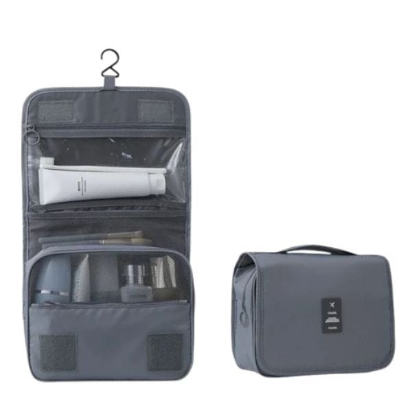 Trousse de Maquillage de Voyage Imperméable – Organisateur de Toilettes Suspendu avec Crochet