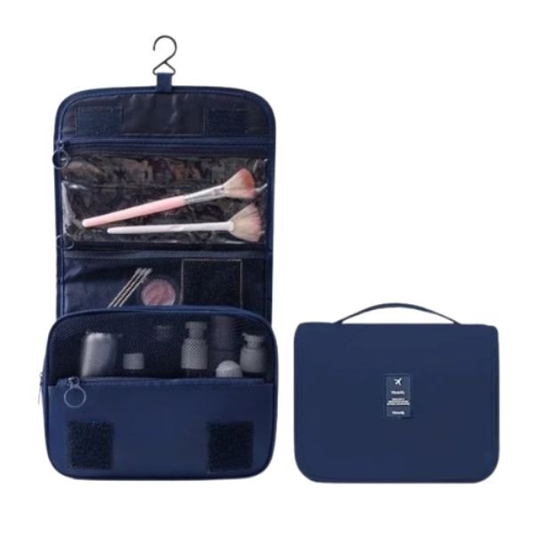 Trousse de Maquillage de Voyage Imperméable – Organisateur de Toilettes Suspendu avec Crochet