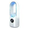 202Portable Airco - Climatisation Portable Silencieuse - Alimentée par USB - 6 Vitesses - Pour la Maison, le Bureau & les Voyages - Blanc/Bleu