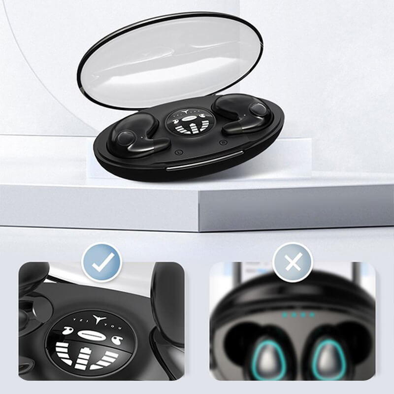 Casque de sommeil invisible | Mini écouteurs Bluetooth 5.3 avec son hi-fi et annulation du bruit