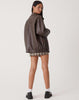 Veste en cuir oversize Los Leren pour femmes – Yara