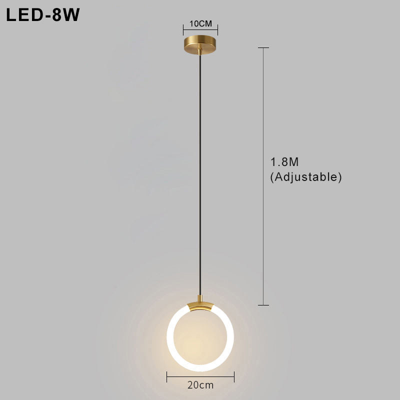 Suspension LED - Design Nordique avec Style Simple - Idéale pour l'Éclairage de la Salle à Manger, de la Cuisine et du Salon