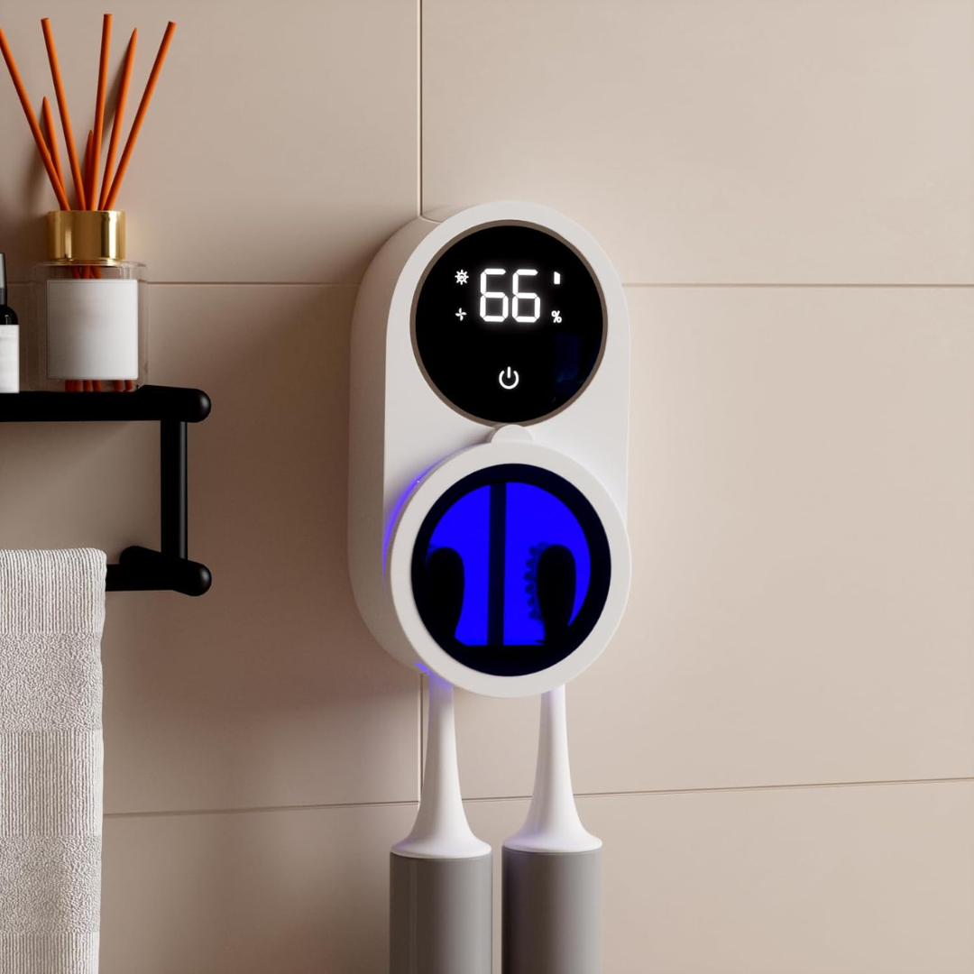 Stérilisateur de brosse à dents UV intelligent | Porte-brosse à dents hygiénique avec désinfection automatique