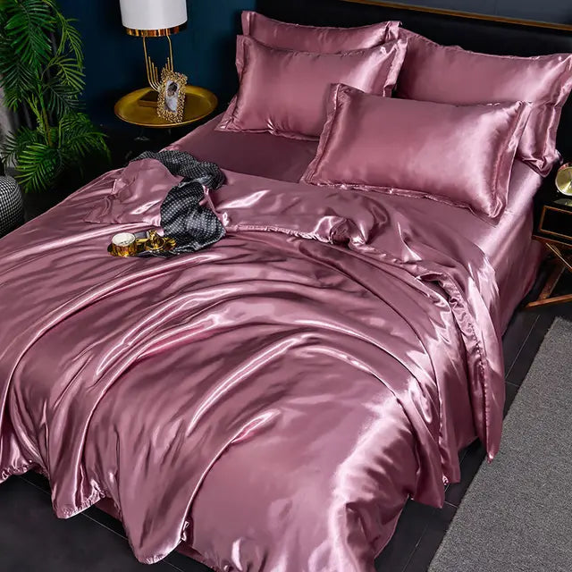 SilkSerenity Housse de Couette Satin - Luxe et Confort