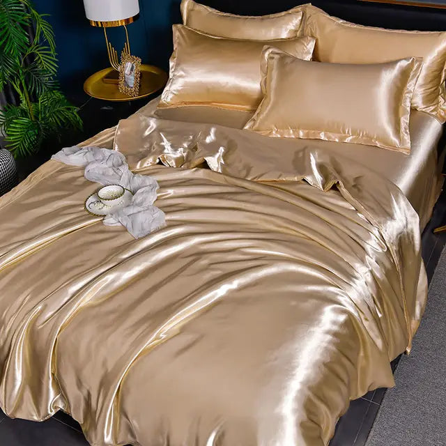 SilkSerenity Housse de Couette Satin - Luxe et Confort