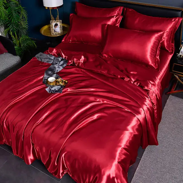 SilkSerenity Housse de Couette Satin - Luxe et Confort