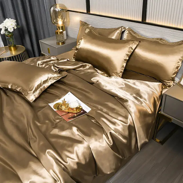 SilkSerenity Housse de Couette Satin - Luxe et Confort