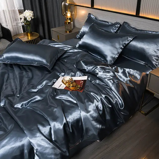 SilkSerenity Housse de Couette Satin - Luxe et Confort