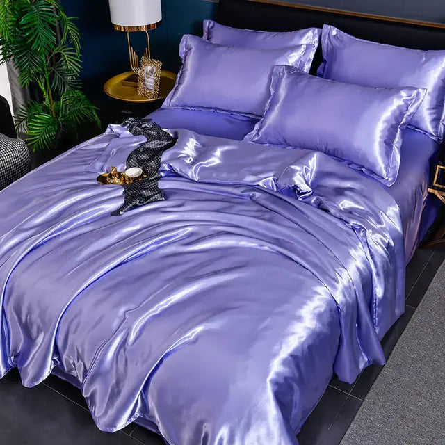 SilkSerenity Housse de Couette Satin - Luxe et Confort