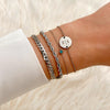 Bracelet de naissance en pierres précieuses rondes
