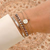 Bracelet de naissance en pierres précieuses rondes