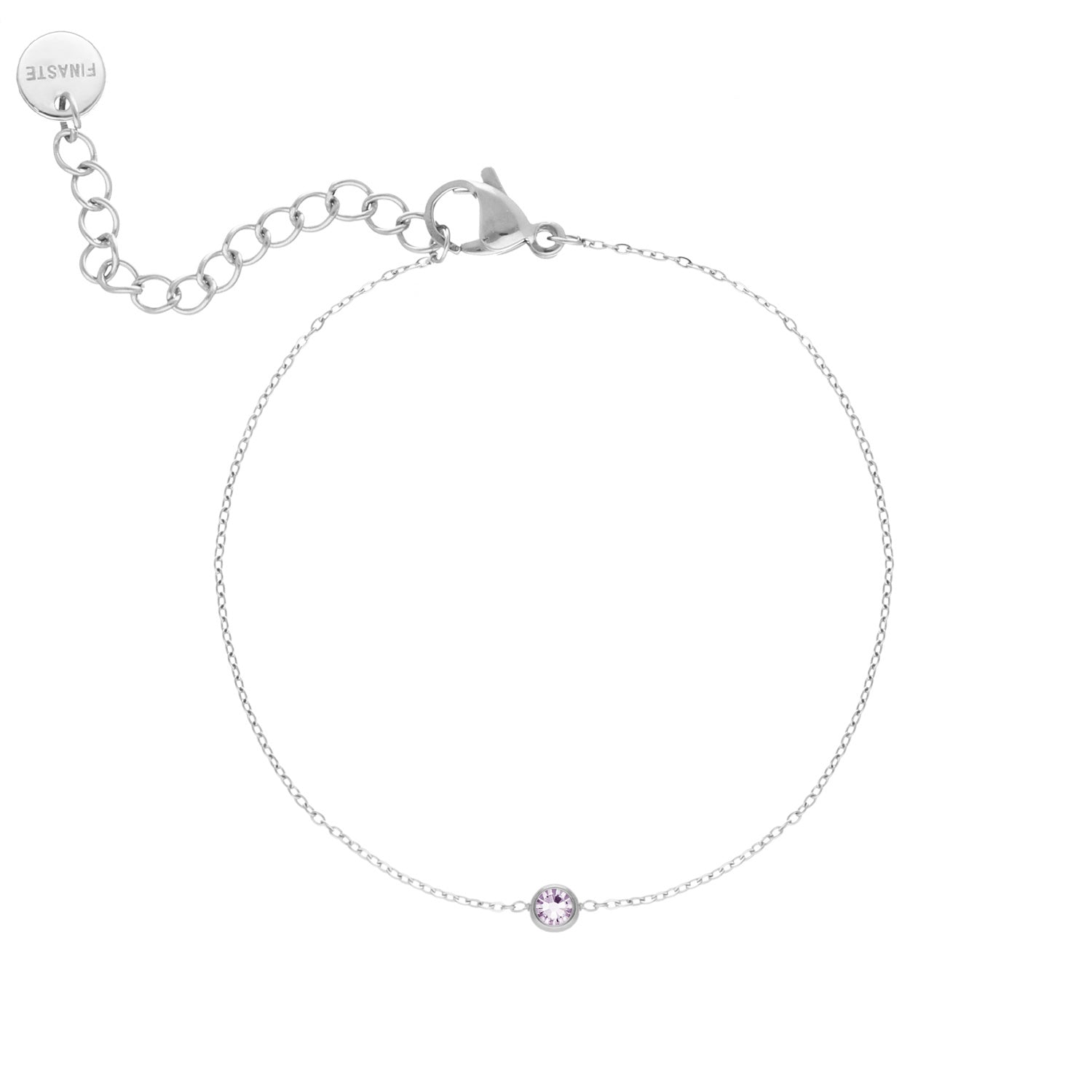 Bracelet de naissance en pierres précieuses rondes